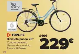 Carrefour TOPLIFE Bicicleta paseo 28" oferta