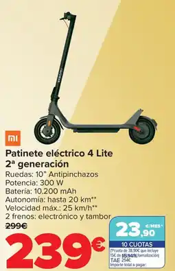 Carrefour Patinete eléctrico 4 Lite 2ª generación oferta