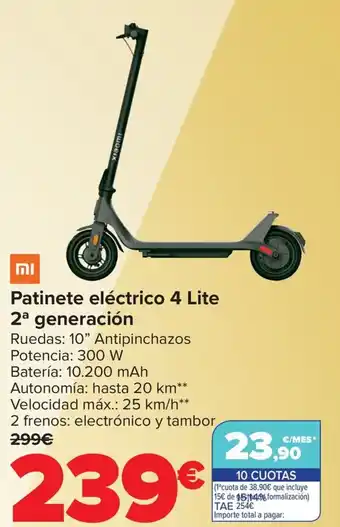 Carrefour Patinete eléctrico 4 Lite 2ª generación oferta