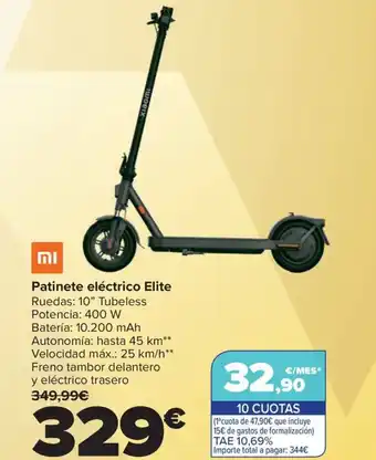 Carrefour Patinete eléctrico Elite oferta