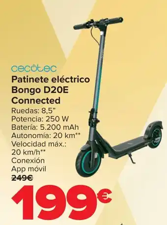 Carrefour CECOTEC Patinete eléctrico Bongo D20E Connected oferta