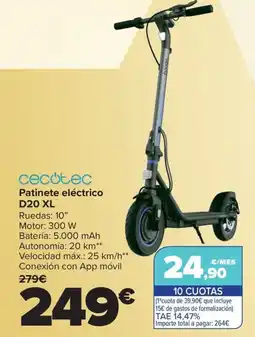 Carrefour CECOTEC Patinete eléctrico D20 XL oferta