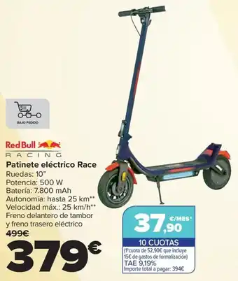Carrefour REDBULL Patinete eléctrico Race oferta