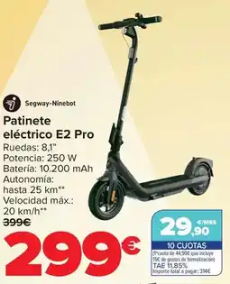 Carrefour Segway ninebot - patinete eléctrico e2 pro oferta