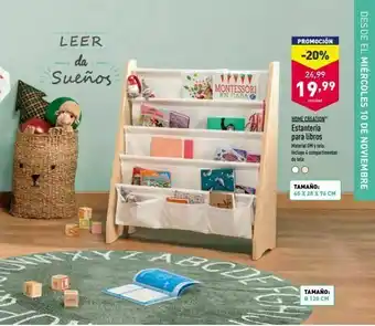 ALDI Promoción -20% leer da sueños 24,99 montessori en casa 19,99 unidad desde el miércoles 10 de noviembre home creation oferta