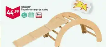 ALDI 44,99 mundo diver balancín con rampa de madera 3. set anos piezas garantia oferta
