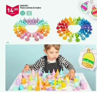 ALDI Mundo diver piezas creativas de madera 14,99 unidad +12 60 heses piezas oferta