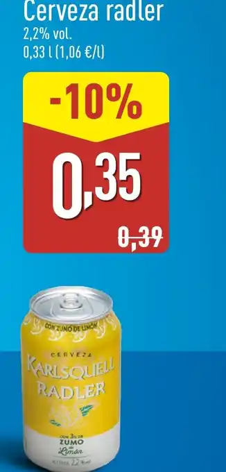 ALDI Cerveza radler oferta