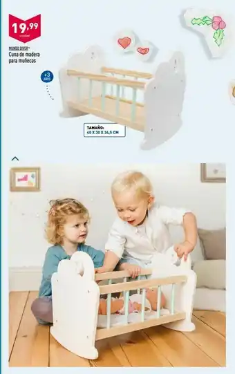 ALDI Cuna de madera oferta