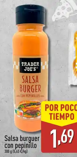 ALDI TRADER JOE'S Salsa burguer con pepinillo oferta