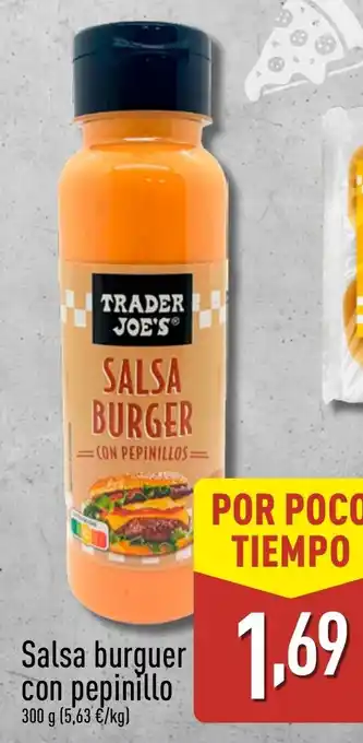 ALDI TRADER JOE'S Salsa burguer con pepinillo oferta