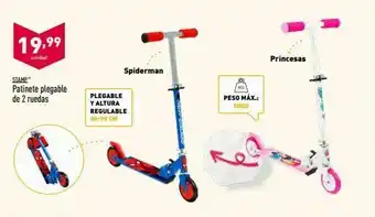 ALDI Patinete spiderman oferta