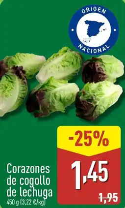 ALDI Corazones de cogollo de lechuga oferta