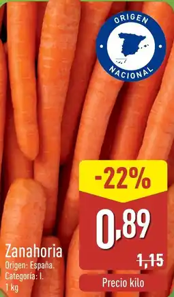 ALDI Zanahoria oferta