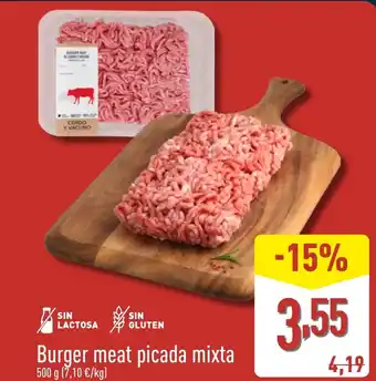 ALDI Burger meat picada mixta oferta
