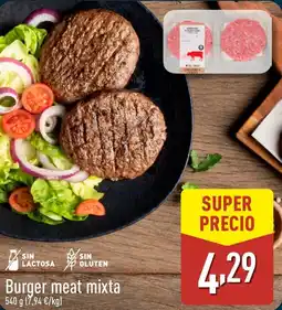 ALDI Burger meat mixta oferta