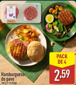 ALDI Hamburguesa de pavo oferta