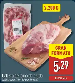 ALDI Cabeza de lomo de cerdo oferta