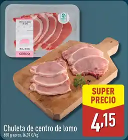 ALDI Chuleta de centro de lomo oferta
