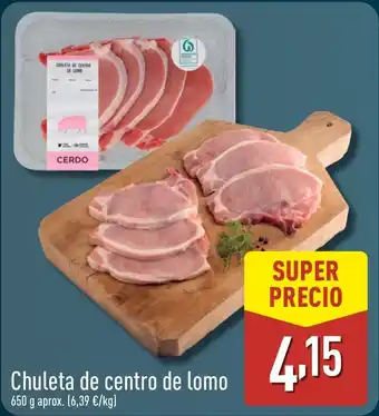 ALDI Chuleta de centro de lomo oferta