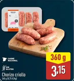 ALDI Chorizo criollo oferta
