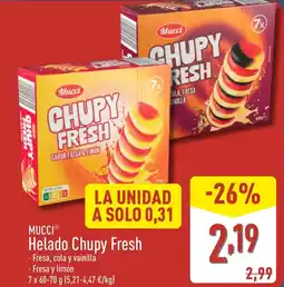 ALDI MUCCI Helado Chupy Fresh oferta