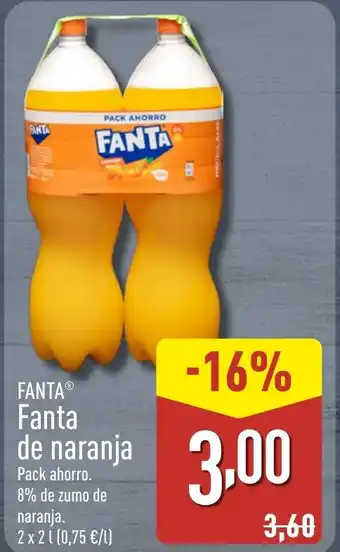ALDI FANTA Fanta de naranja oferta