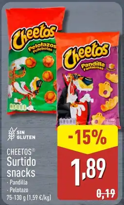 ALDI CHEETOS Surtido snacks oferta