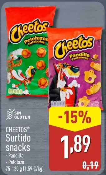 ALDI CHEETOS Surtido snacks oferta