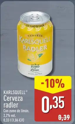 ALDI KARLSQUELL Cerveza radler oferta