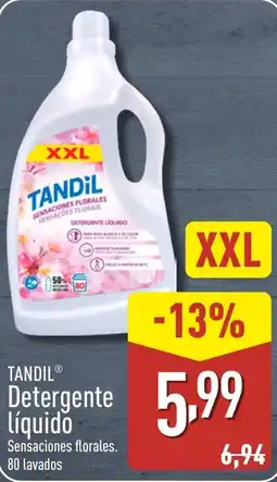 ALDI TANDIL Detergente líquido oferta