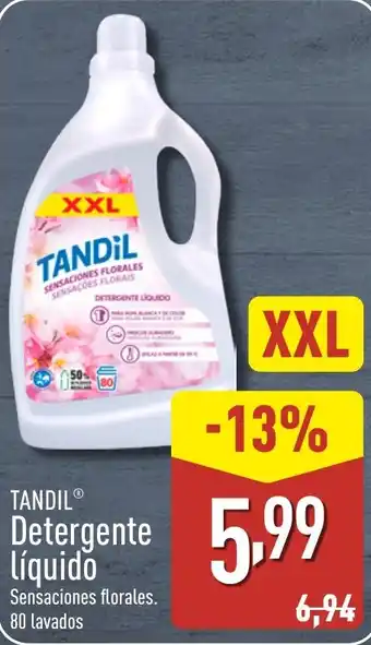 ALDI TANDIL Detergente líquido oferta