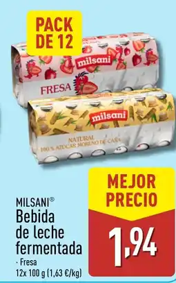 ALDI MILSANI Bebida de leche fermentada oferta