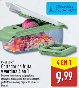 ALDI CROFTON Cortador de fruta y verdura 4 en 1 oferta