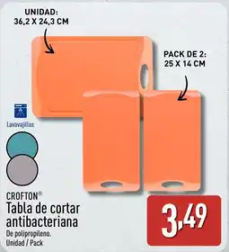 ALDI CROFTON Tabla de cortar antibacteriana oferta