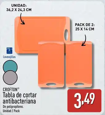 ALDI CROFTON Tabla de cortar antibacteriana oferta