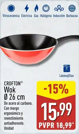 ALDI CROFTON Wok Ø 26 cm oferta