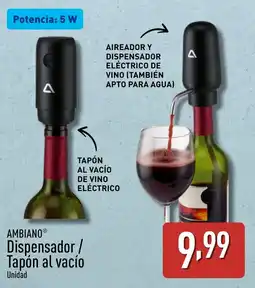 ALDI AMBIANO Dispensador/ Tapón al vacío oferta