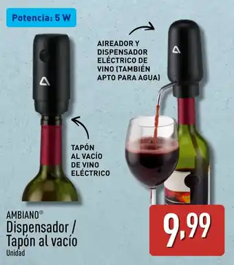 ALDI AMBIANO Dispensador/ Tapón al vacío oferta