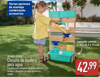 ALDI MUNDO DIVER Circuito de madera para agua oferta