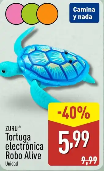 ALDI ZURU Tortuga electrónica Robo Alive oferta