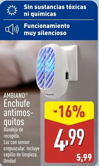 ALDI AMBIANO Enchufe antimos- quitos oferta