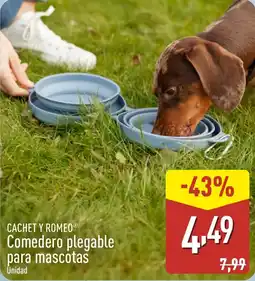 ALDI Cachet y romeo comedero plegable oferta