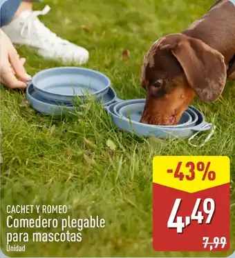 ALDI Cachet y romeo comedero plegable oferta