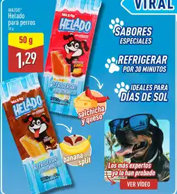 ALDI WAZOO Helado para perros oferta