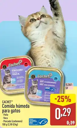 ALDI CACHET Comida húmeda para gatos oferta