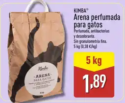 ALDI KIMBA Arena perfumada para gatos oferta