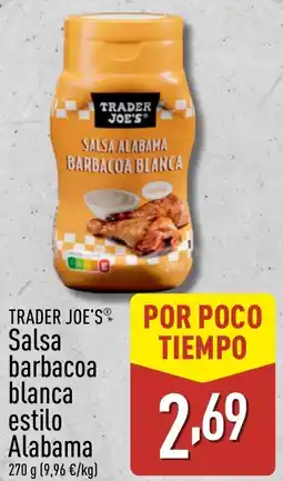 ALDI TRADER JOE'S Salsa barbacoa blanca estilo Alabama oferta