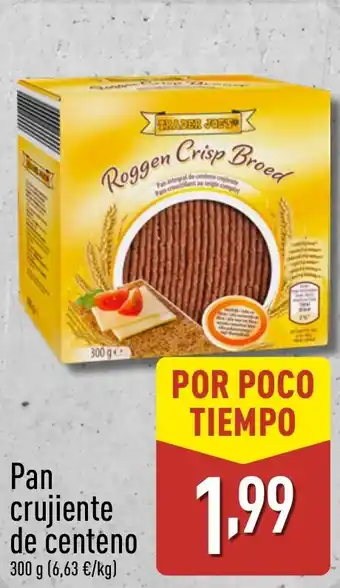 ALDI Pan crujiente de centeno oferta