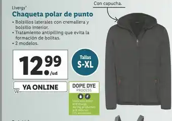 Lidl Chaqueta polar con cremallera livergy oferta